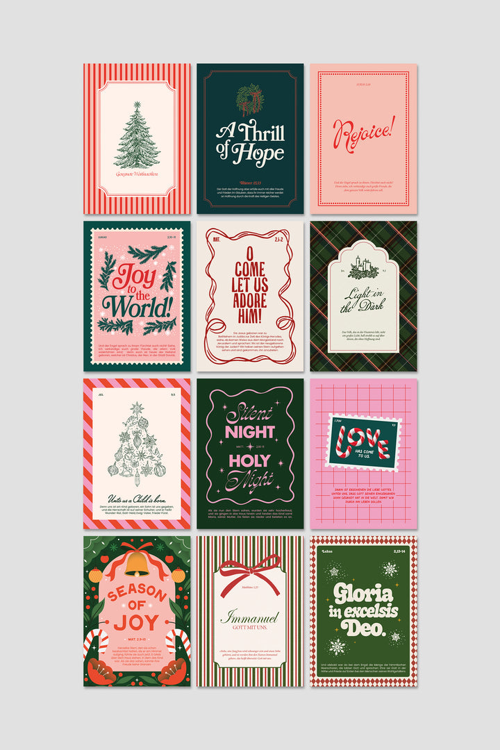 CHRISTMAS Postkarten-Set