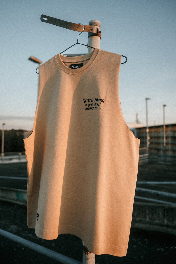 WHERE, O DEATH IS YOUR STING Oversized Tank Top