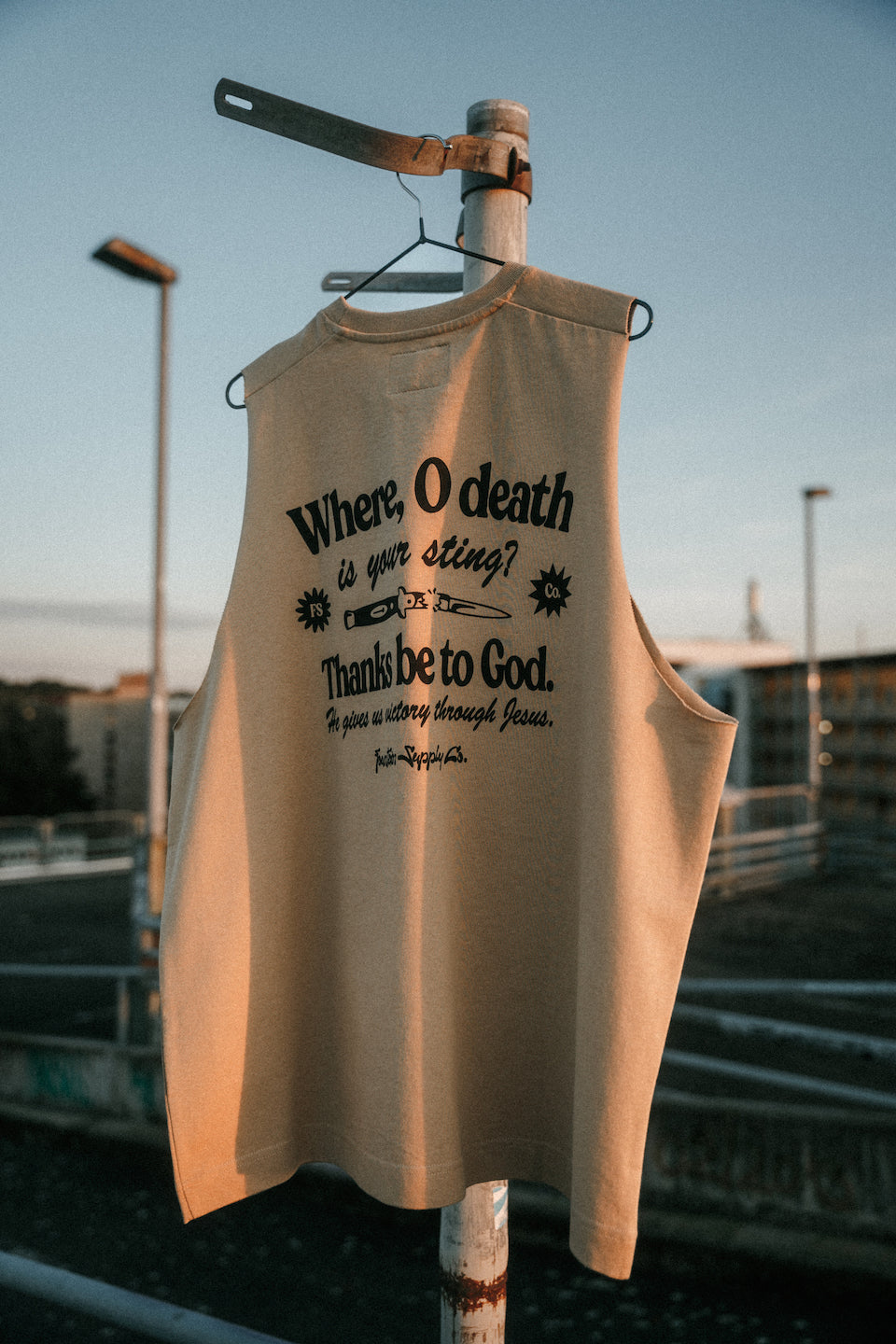 WHERE, O DEATH IS YOUR STING Oversized Tank Top