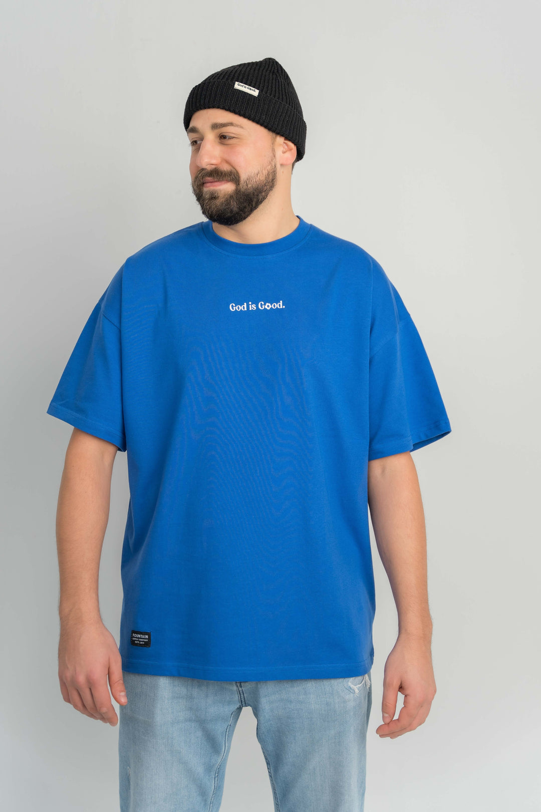 GOD IS GOOD Beanie Schwarz