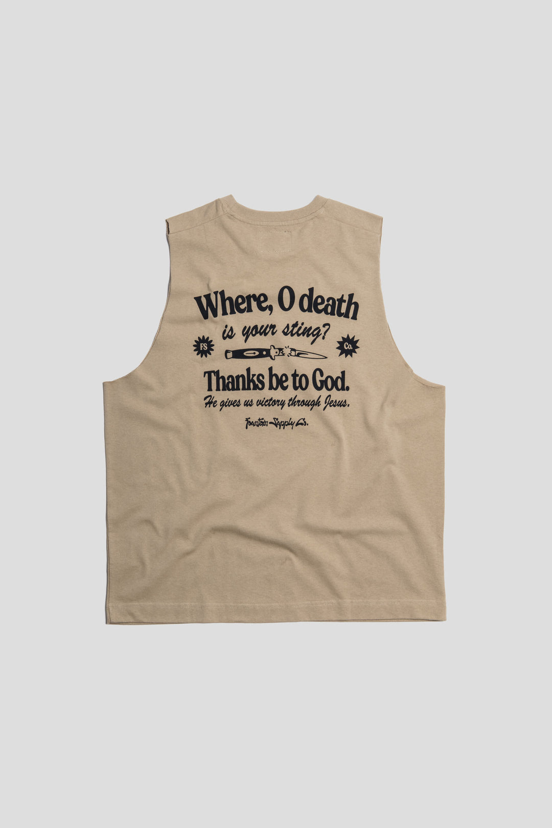 WHERE, O DEATH IS YOUR STING Oversized Tank Top