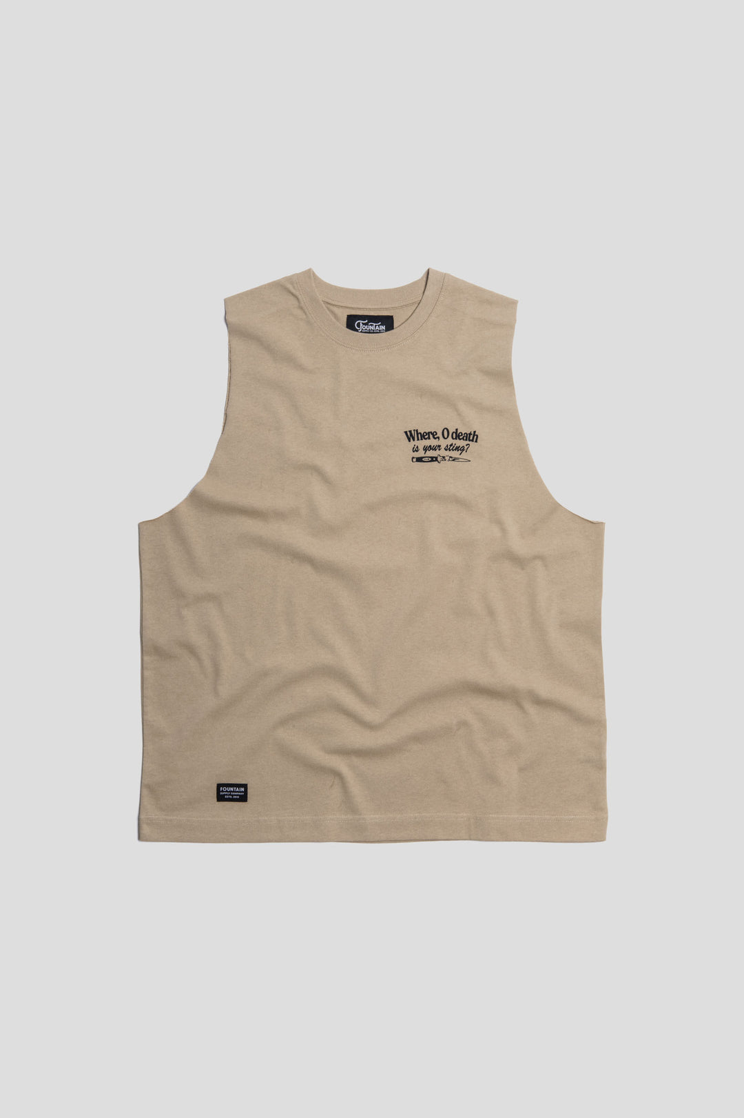 WHERE, O DEATH IS YOUR STING Oversized Tank Top