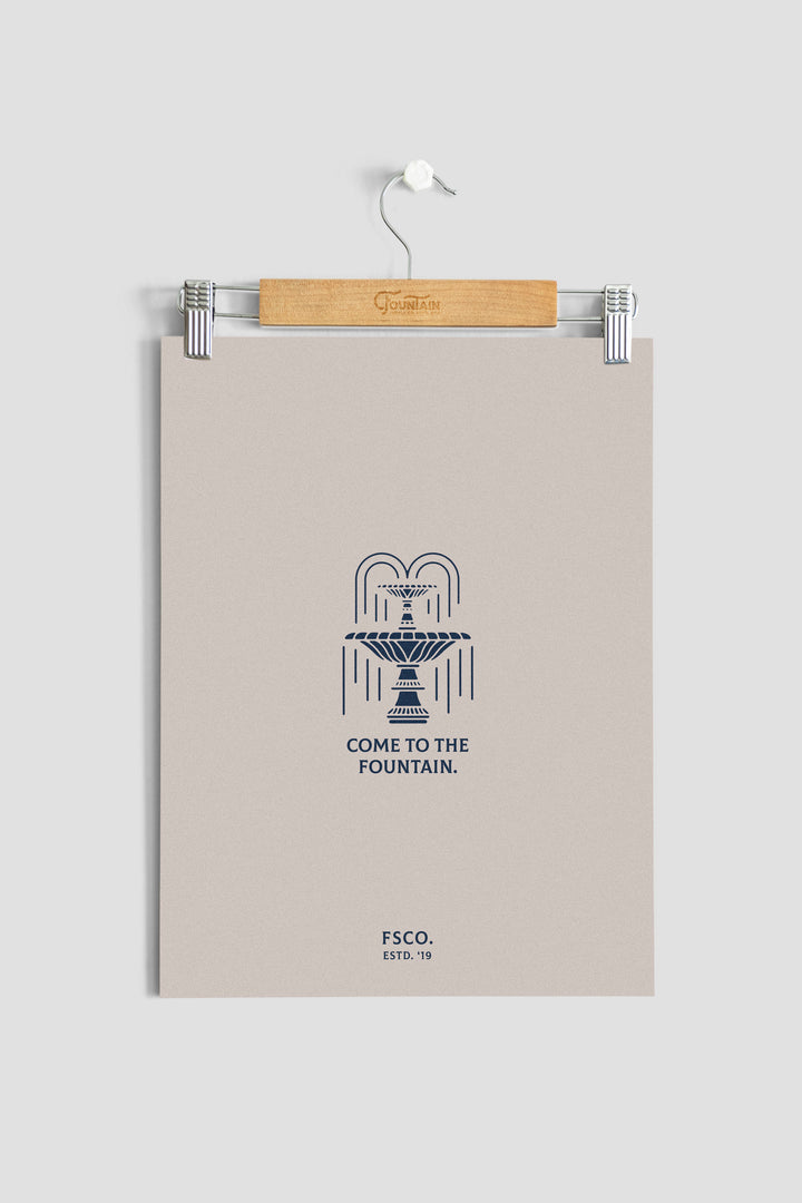 COME TO THE FOUNTAIN Art Print