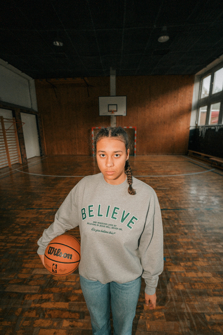 BELIEVE Oversized Sweater