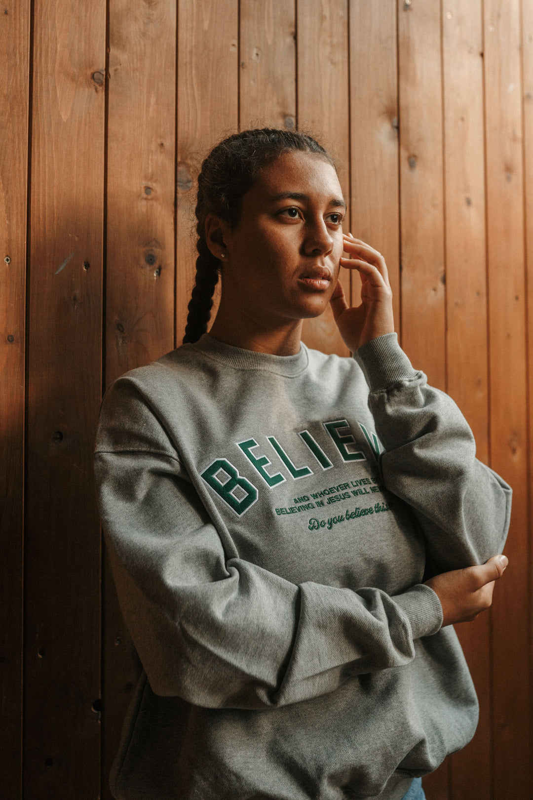 BELIEVE Oversized Sweater