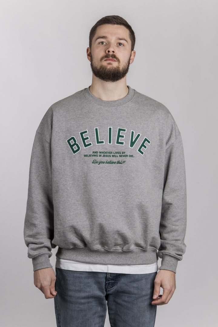 BELIEVE Oversized Sweater