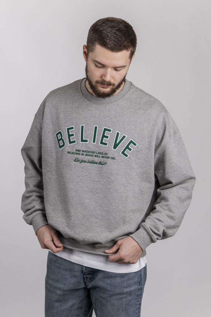 BELIEVE Oversized Sweater