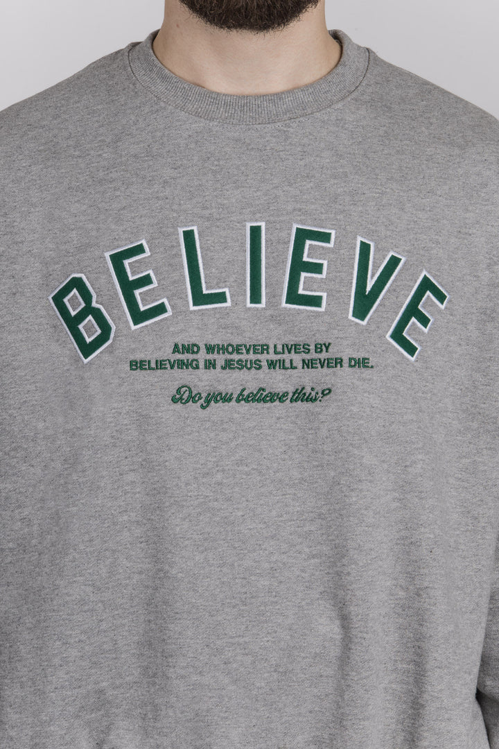 BELIEVE Oversized Sweater